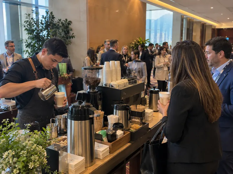 Estación de Café en eventos empresariales