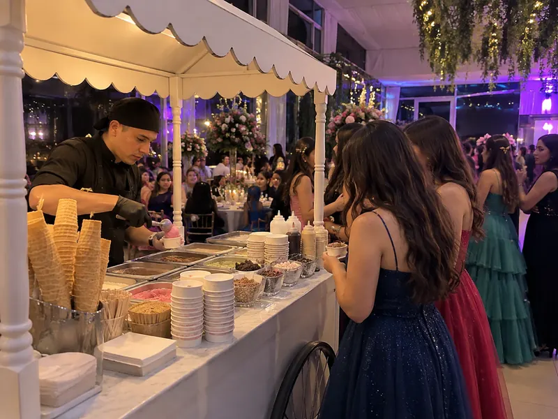 Estación de Helados para eventos en Bogotá