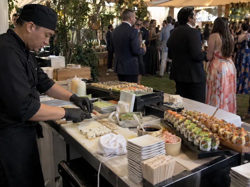 Estación de Sushi para eventos en Bogotá